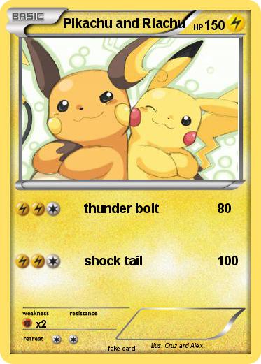 Pokemon Pikachu and Riachu