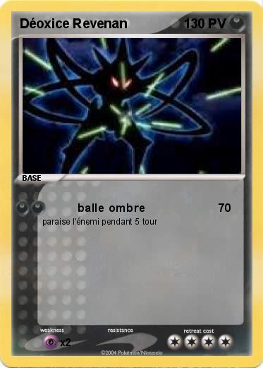 Pokemon Déoxice Revenan