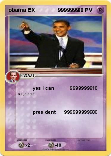 Pokemon obama EX               9999999