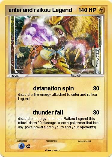 Pokemon entei and raikou Legend