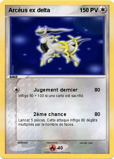 Pokemon Arcéus ex delta