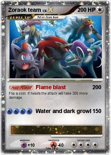 Pokemon Zoraok team
