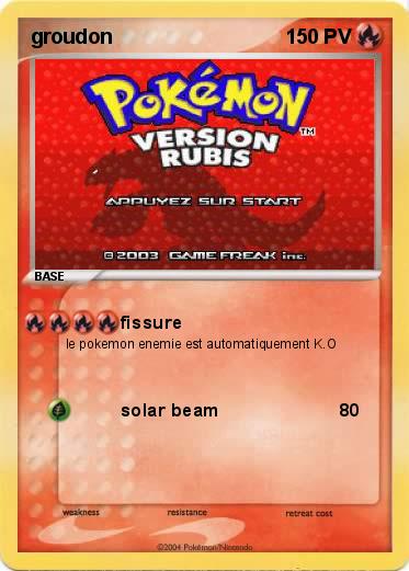 Pokemon groudon