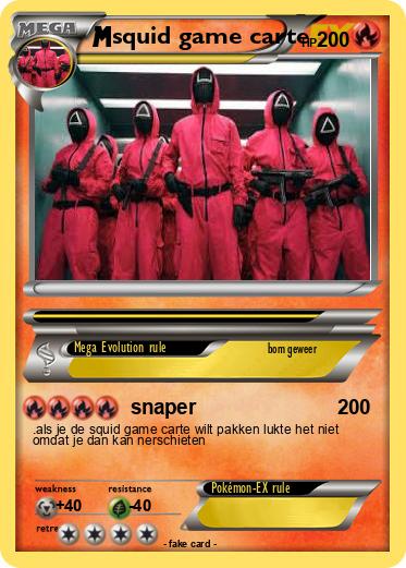 Pokemon squid game carte