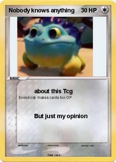 Pokemon Nobody knows anything