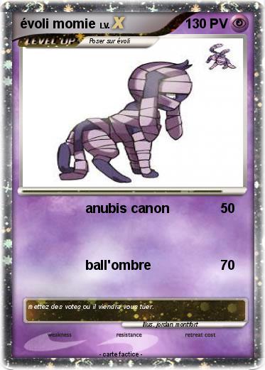 Pokemon évoli momie