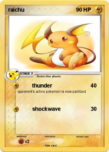 Pokemon raichu