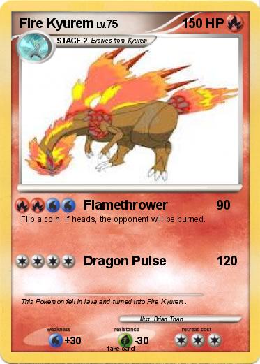 Pokemon Fire Kyurem
