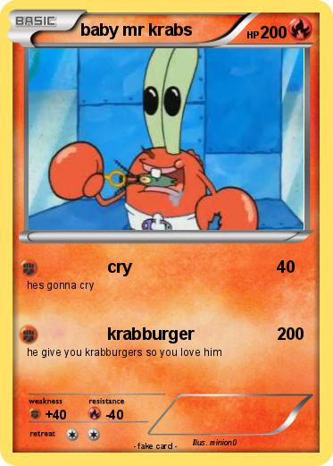 Pokemon baby mr krabs