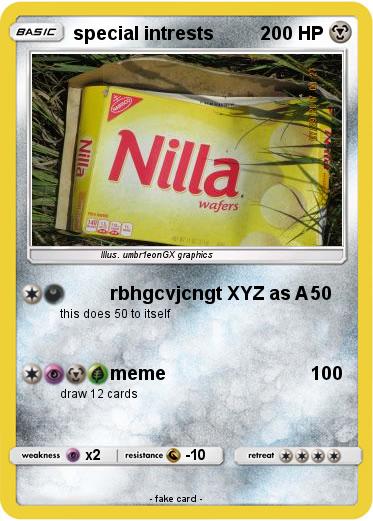 Pokemon special intrests