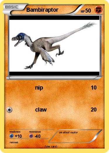 Pokemon Bambiraptor