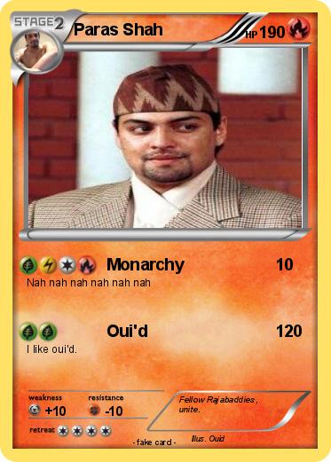 Pokemon Paras Shah