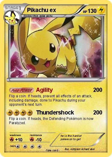 Pokemon Pikachu ex