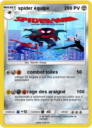 Pokemon spider équipe