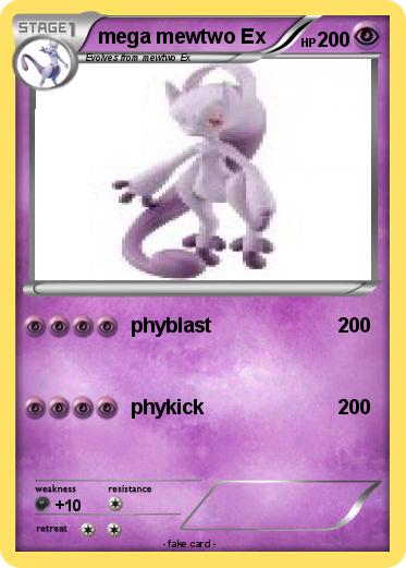 Pokemon mega mewtwo Ex