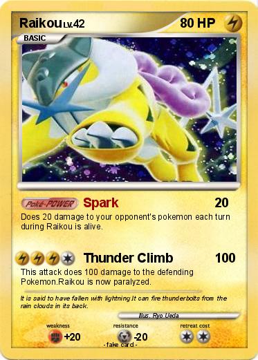 Pokemon Raikou