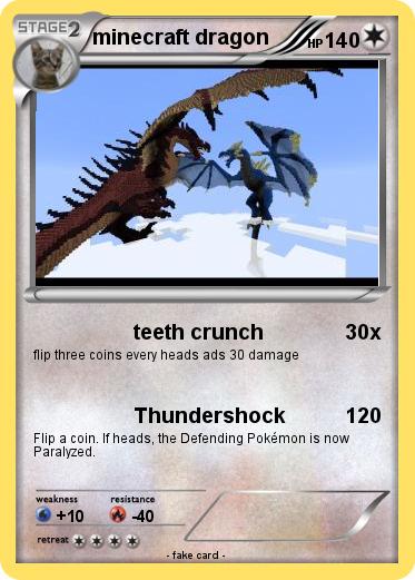 Pokemon minecraft dragon