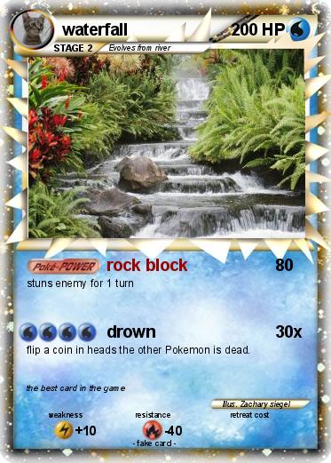 Pokemon waterfall