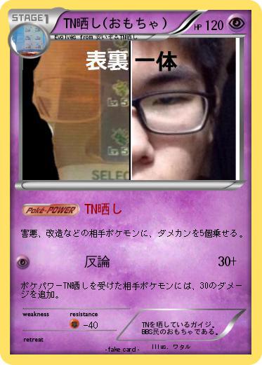 Pokemon TN晒し(おもちゃ)