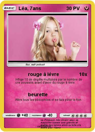 Pokemon Léa, 7ans