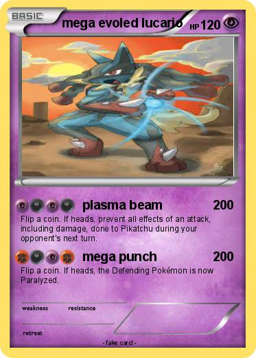 Pokemon mega evoled lucario