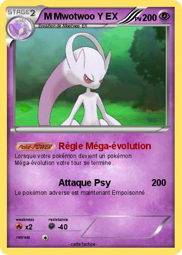 Pokemon M Mwotwoo Y EX