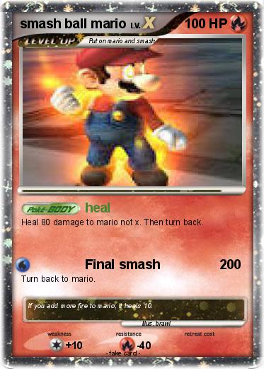 Pokemon smash ball mario