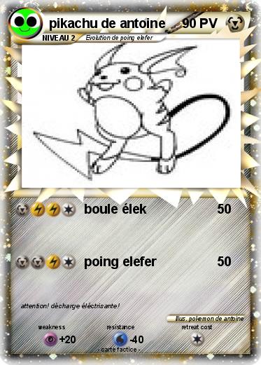 Pokemon pikachu de antoine
