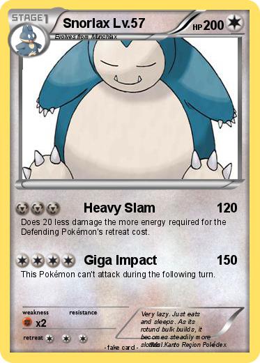 Pokemon Snorlax Lv.57
