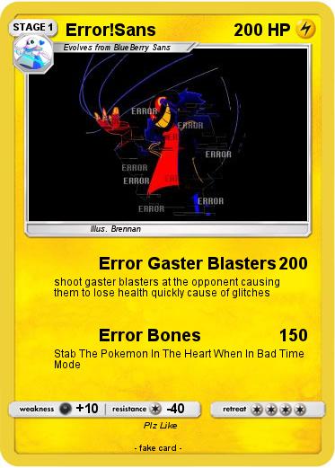 Pokemon Error!Sans