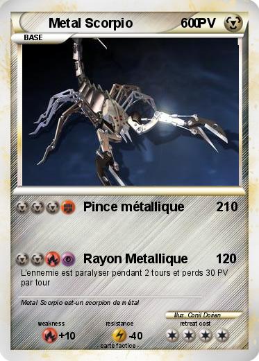 Pokemon Metal Scorpio                 0
