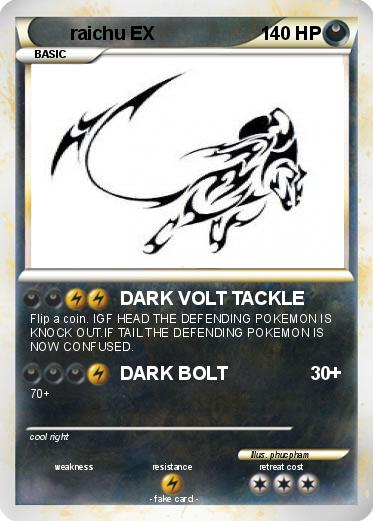 Pokemon raichu EX