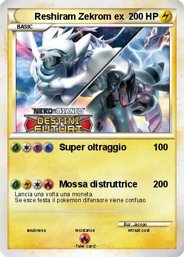 Pokemon Reshiram Zekrom ex