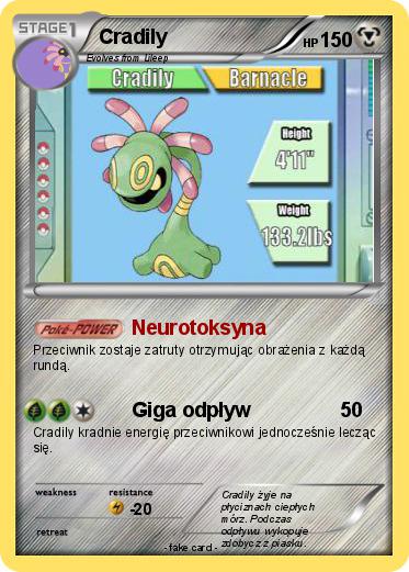 Pokemon Cradily