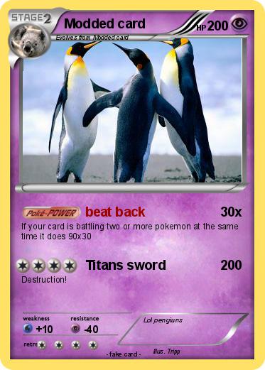 Pokemon Modded card