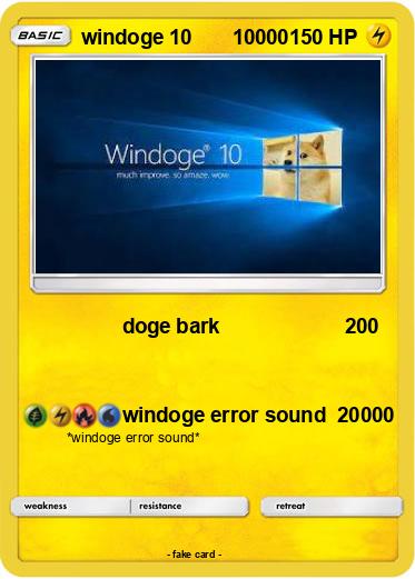 Pokemon windoge 10       10000