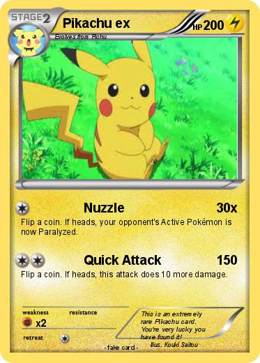 Pokemon Pikachu ex