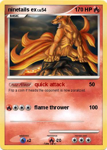 Pokemon ninetails ex