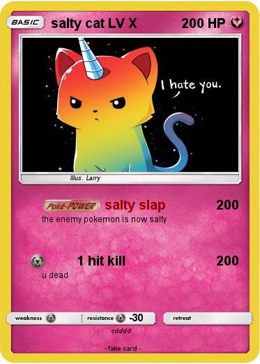 Pokemon salty cat LV X