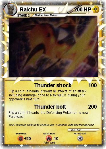 Pokemon Raichu EX