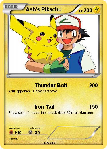 Pokemon Ash's Pikachu