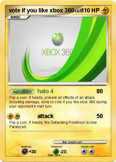 Pokemon vote if you like xbox 360