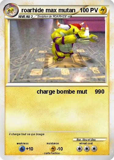 Pokemon roarhide max mutan