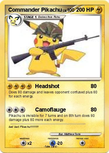 Pokemon Commander Pikachu