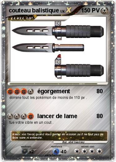 Pokemon couteau balistique