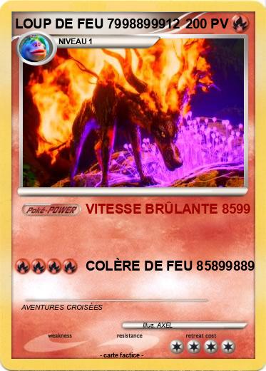Pokemon LOUP DE FEU 7998899912