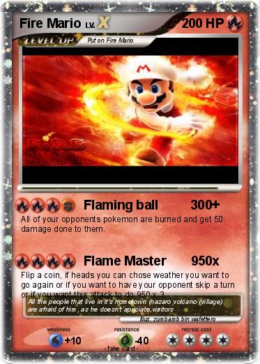 Pokemon Fire Mario
