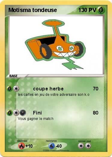 Pokemon Motisma tondeuse 