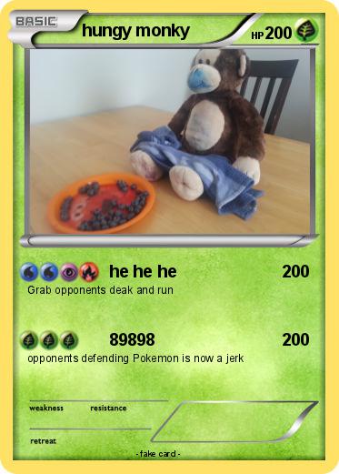 Pokemon hungy monky