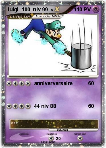 Pokemon luigi  100  niv 99